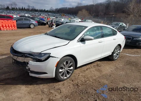 2015 Chrysler 200 S z USA, uszkodzony, nr VIN 1C3CCCBB6FN729513